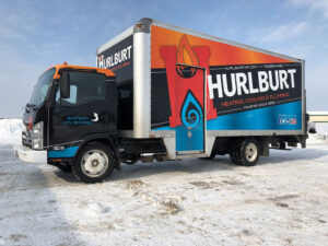 hurley commercial truck wrap