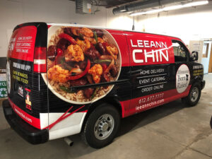 van wrap for home food delivery company