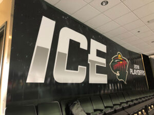 hockey wall mural