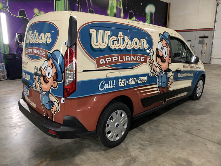 Watson appliance commercial van wrap