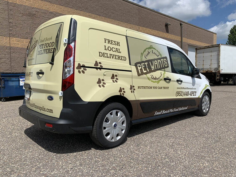 pet food delivery van wraps