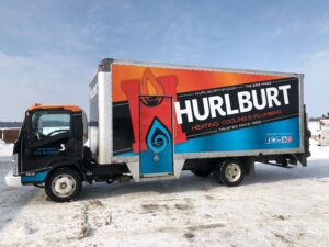 Hurlburt truck trailer HVAC Vehicle Wrap