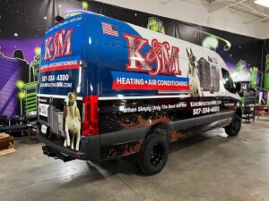 K&M Vehicle Wrap for HVAC business